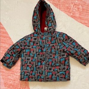 Geometric Patterned Toddler Jacket